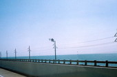 Work being done on powerline next to Long Key bridge.