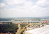 Aerial view looking towards Orlando.