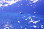 U.S. Air Force F-102 flying near Long Key, Florida.