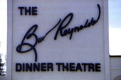 The Burt Reynolds Dinner Theatre sign in Jupiter, Florida.