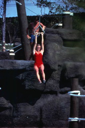 View showing visitors at the Adventure Island amusement park - Tampa, Florida.