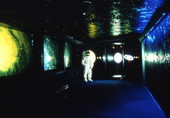 Interior view of the Kennedy Space Center visitor complex.