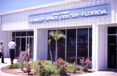 Entrance to the Kennedy Space Center visitor complex - Merritt Island, Florida.