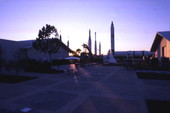 View looking toward the "Rocket garden" at the Kennedy Space Center - Merritt Island, Florida.