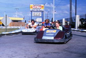 Visitors on go-karts at Fun 'N Wheels family fun park in Orlando, Florida.
