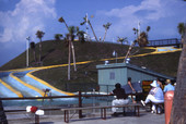Water slide at the WaterBoggan theme park in Fort Walton Beach, Florida.