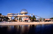 View showing the Wet 'n Wild theme park in Orlando, Florida.