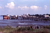 View of docks at the Jaws II movie location in Destin, Florida.