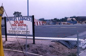 Solar pool heater on location at Sea World for the Jaws 3-D film in Orlando, Florida.
