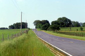 Two-lane highway in Brooksville, Florida.