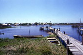 Dock across the water from D St. in Cedar Key, Florida.