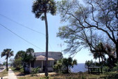 View showing a house in Cedar Key, Florida.