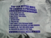 T-shirt from the 2000 presidential election vote dispute.