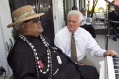 Musician Sir Charles Atkins and Florida Secretary of State Ken Detzner at the Emancipation Day Celebration.