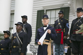 Reenactors recreate a reading of the Emancipation Proclamation at the Knott House Museum in Tallahassee.