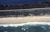 Aerial view showing a section of the Cape Canaveral National Seashore