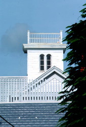 Widows walk atop building at the corner of Simonton and Southard streets - Key West, Florida