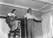 Jerry Colonna performing with guitarist Tony Ramona - Camagüey, Cuba