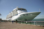 Cruise ship "Seven Seas Voyager" at Mallory Square - Key West, Florida