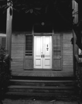 Entrance to the Cypress House at 601 Caroline Street on the corner of Simonton Street - Key West, Florida.