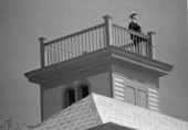"Widows walk" on top of building at the intersection of Simonton and Southard streets, Key West, FL.
