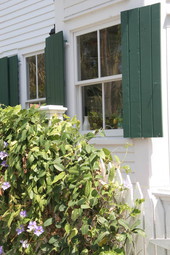 Window of unidentified building on Carsten Lane - Key West, Florida