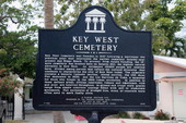 Sign for the Key West Cemetery.