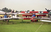 Assorted private aircraft on display at the Lakeland airport during the EAA Fly-In.
