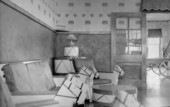 Interior view of a room in one of the cottages at the School for Boys in Marianna, Florida.