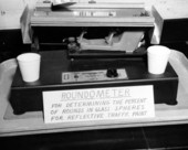 Close up of a Roundometer .