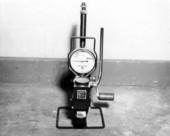 Close up of a scientific instrument .