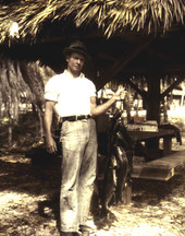 Fisherman with his catch