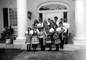 Beseda dancers of Masaryktown posing at the Florida Folk Festival- White Springs, Florida