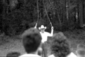 Curly Dekle demonstrating whipcracking at Rural Folklife Days- White Springs, Florida