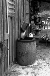 Turpentine barrel.