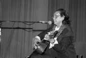 Etta Baker performs for students - Jacksonville, Florida .