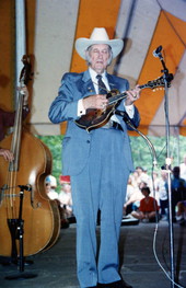 Bill Monroe performs at Florida Folk Festival - White Springs, Florida .
