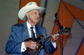 Bill Monroe performs at Florida Folk Festival - White Springs, Florida .