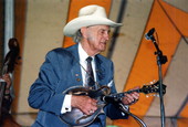 Bill Monroe performs at Florida Folk Festival - White Springs, Florida .