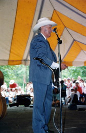 Bill Monroe at the Florida Folk Festival - White Springs, Florida .
