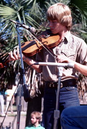 Richie Moore playing the fiddle at Great Gulf Coast Arts Festival- Pensacola, Florida.