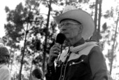 Curly Dekle calling the Macclenny Rodeo- Macclenny, Florida