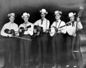 Jim and Jesse McReynolds with other musicians- Live Oak, Florida