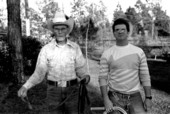 Whip maker Curly Dekle with apprentice Todd Nobles- Macclenny, Florida