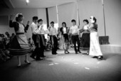Greek dancers performing at Folk Arts Day - Jacksonville, Florida.