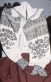 Black embroidered shirt