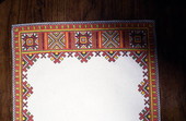 Example of geometric pattern cross-stitch