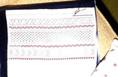 Example of cutwork embroidery