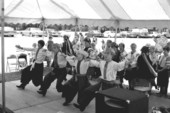 Ukrainian dancers performing the Cossack Dance - White Springs, Florida