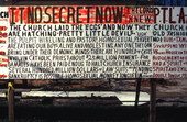 Religious sign, at House of Prayer, made by preacher Joe Lyles- Perry, Florida